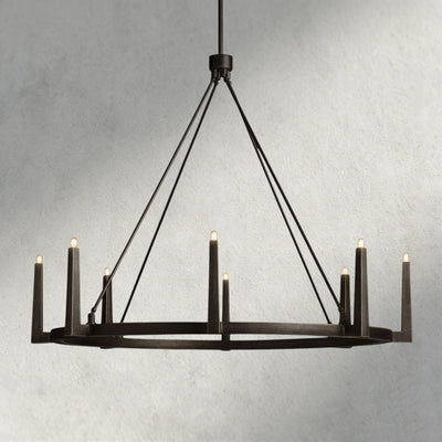 Emmet Round Chandelier 42", 54" - Cyran Lamps