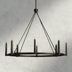 Emmet Round Chandelier 42", 54" - Cyran Lamps