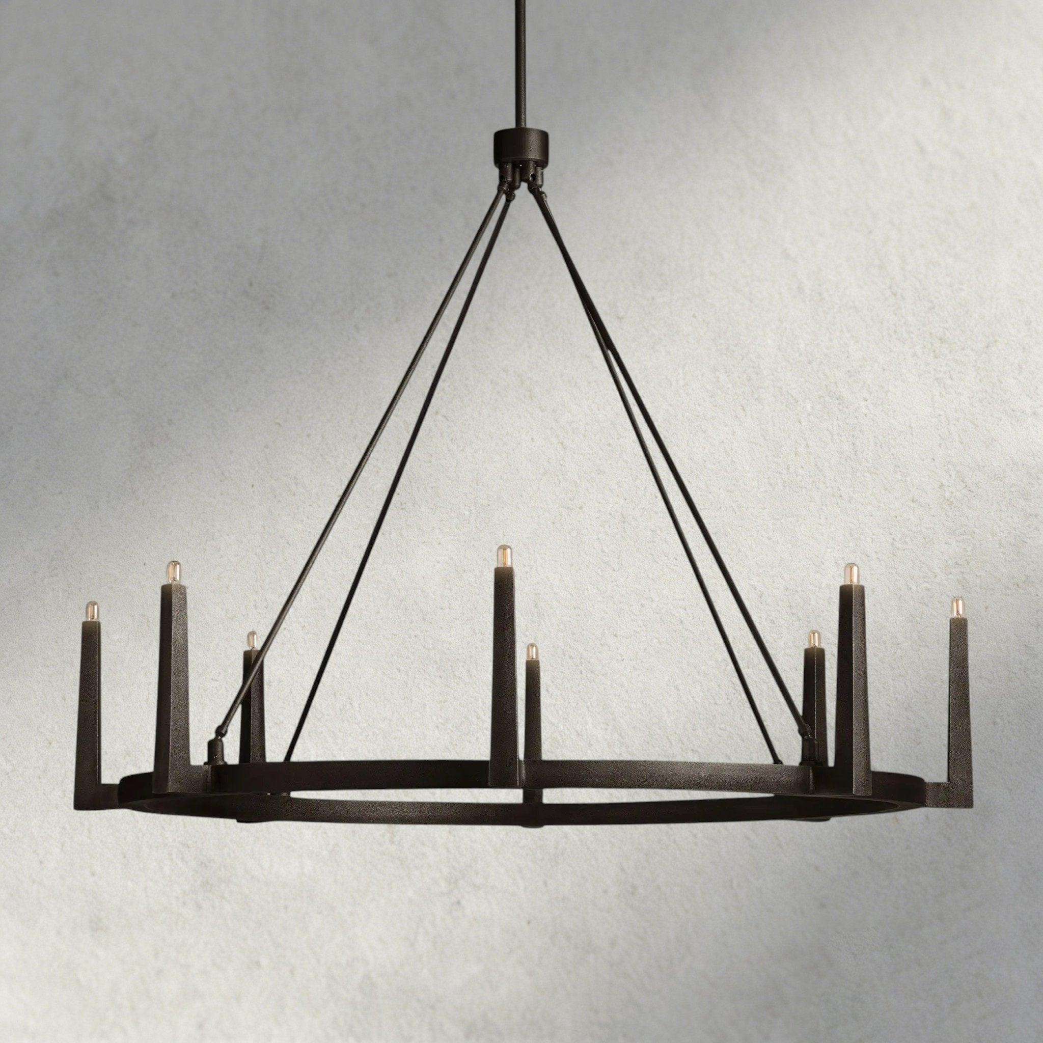 Emmet Round Chandelier 42", 54" - Cyran Lamps