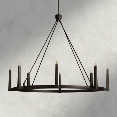 Emmet Round Chandelier 42", 54" - Cyran Lamps