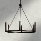 Emmet Round Chandelier 42", 54" - Cyran Lamps