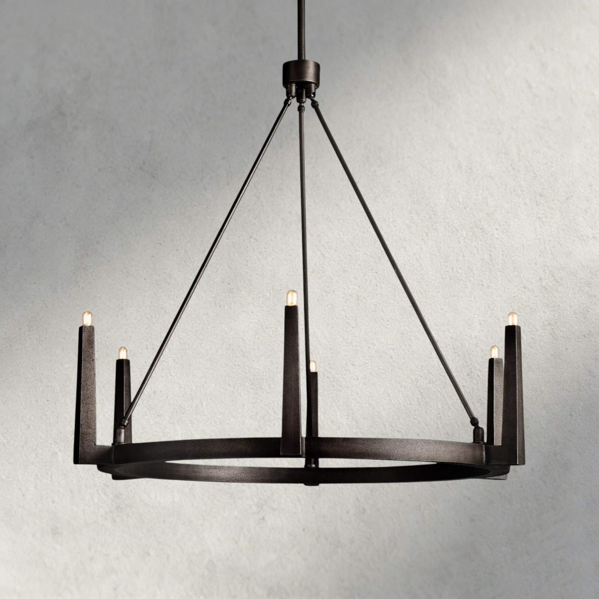 Emmet Round Chandelier 42", 54" - Cyran Lamps