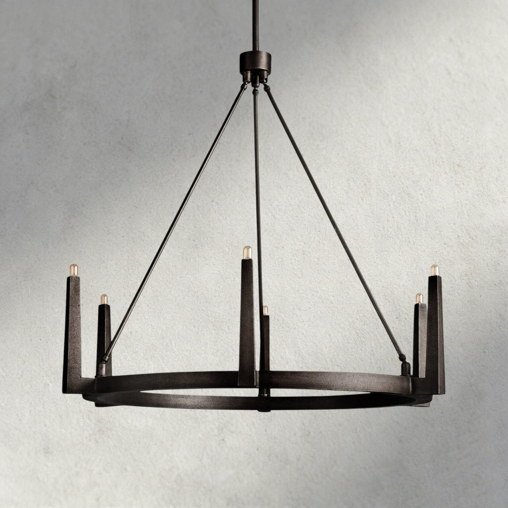 Emmet Round Chandelier 42", 54" - Cyran Lamps
