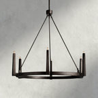 Emmet Round Chandelier 42", 54" - Cyran Lamps