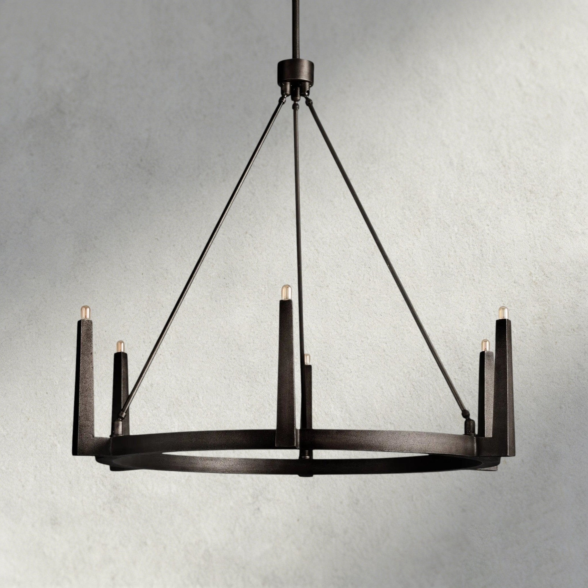 Emmet Round Chandelier 42", 54" - Cyran Lamps