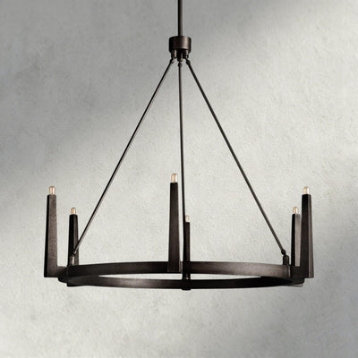 Emmet Round Chandelier 42", 54" - Cyran Lamps