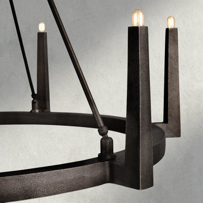 Emmet Round Chandelier 42", 54" - Cyran Lamps