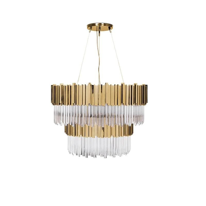 Empire Decorative 2 - tier Round Chandelier - Cyran Lamps
