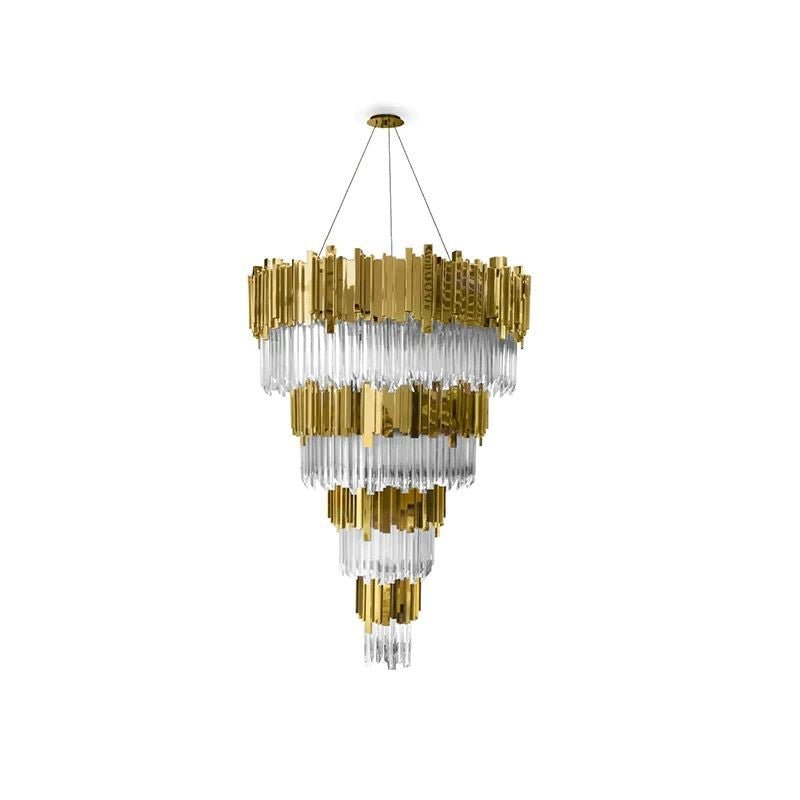 Empire Decorative 4 - tier Round Chandelier - Cyran Lamps