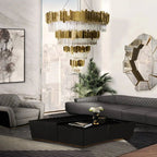 Empire Decorative 4 - tier Round Chandelier - Cyran Lamps