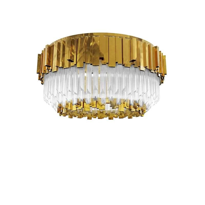Empire Decorative Round Flush Mount - Cyran Lamps