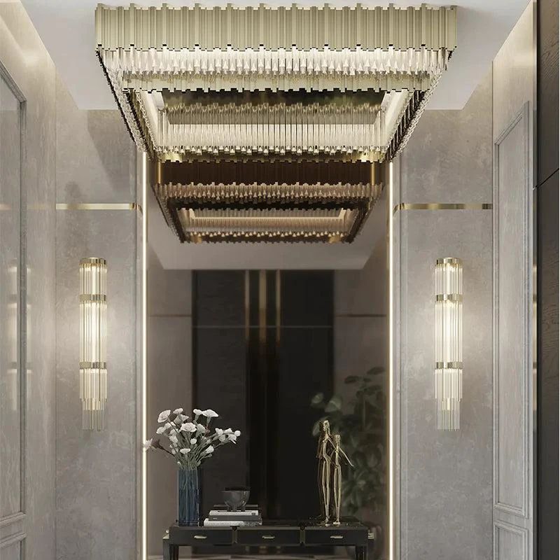 Empire Decorative Square Flush Mount - Cyran Lamps