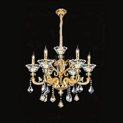 Eternal Baroque Revival Chandelier Series with Diamond - Inspired Crystal - Studded Light Arms - 6 Lights/D28.35"*H24.80"(D72cm*H63cm)Warm LightCyranlamps