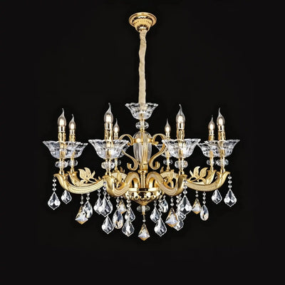 Eternal Baroque Revival Chandelier Series with Diamond - Inspired Crystal - Studded Light Arms - 8 Lights/D35.04"*H25.59"(D89cm*H65cm)Warm LightCyranlamps