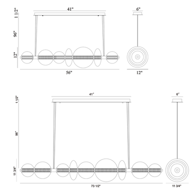 Echelon Linear Chandelier