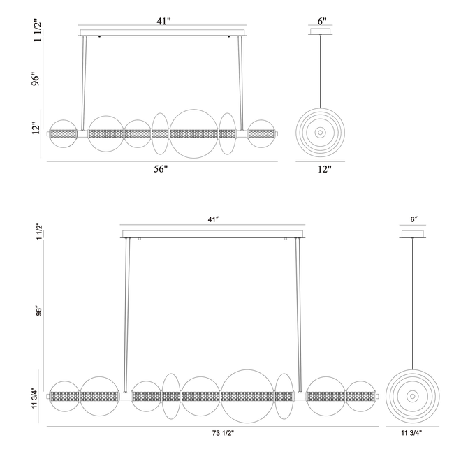 Echelon Linear Chandelier