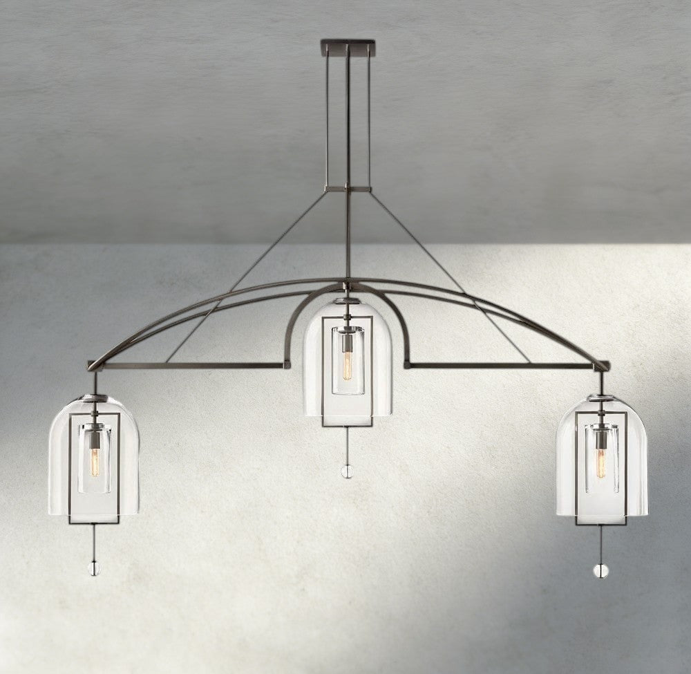 Falcin Grand Linear Chandelier 61", 73", 85" - Cyran Lamps