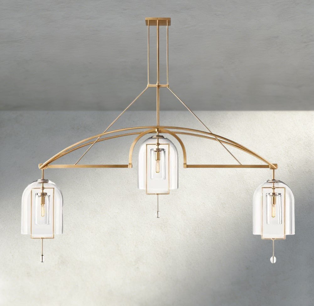 Falcin Grand Linear Chandelier 61", 73", 85" - Cyran Lamps