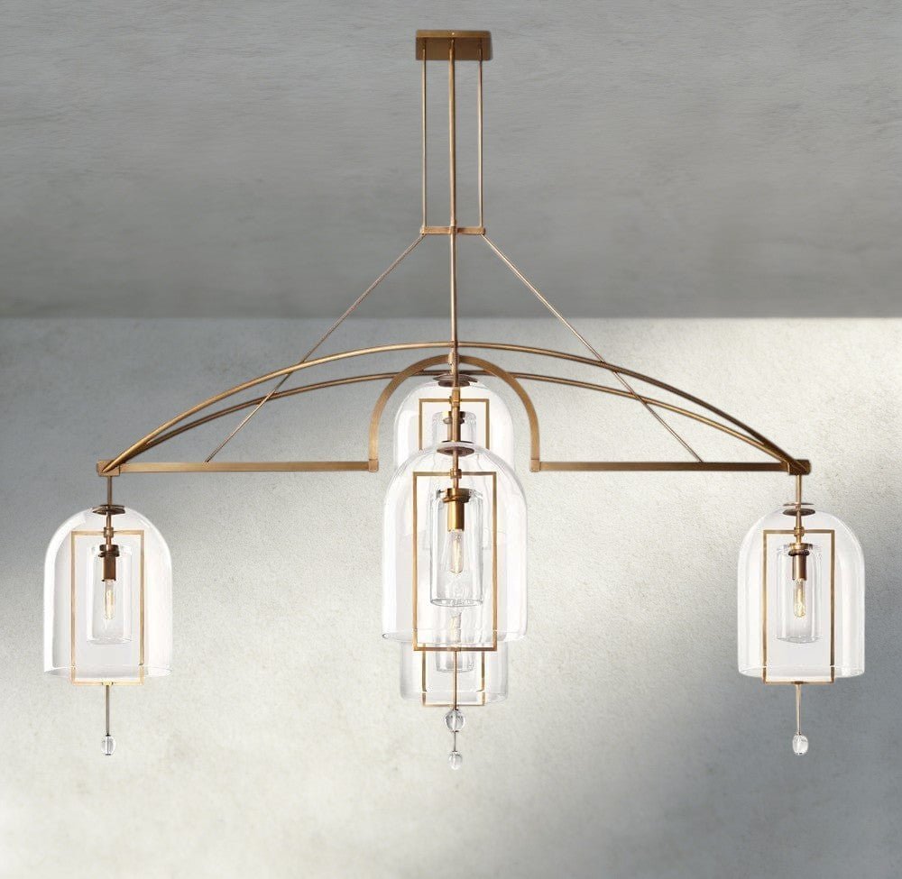 Falcin Grand Linear Chandelier 61", 73", 85" - Cyran Lamps
