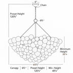 Falia Round Chandelier - Cyran Lamps