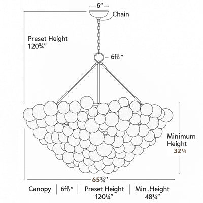 Falia Round Chandelier - Cyran Lamps