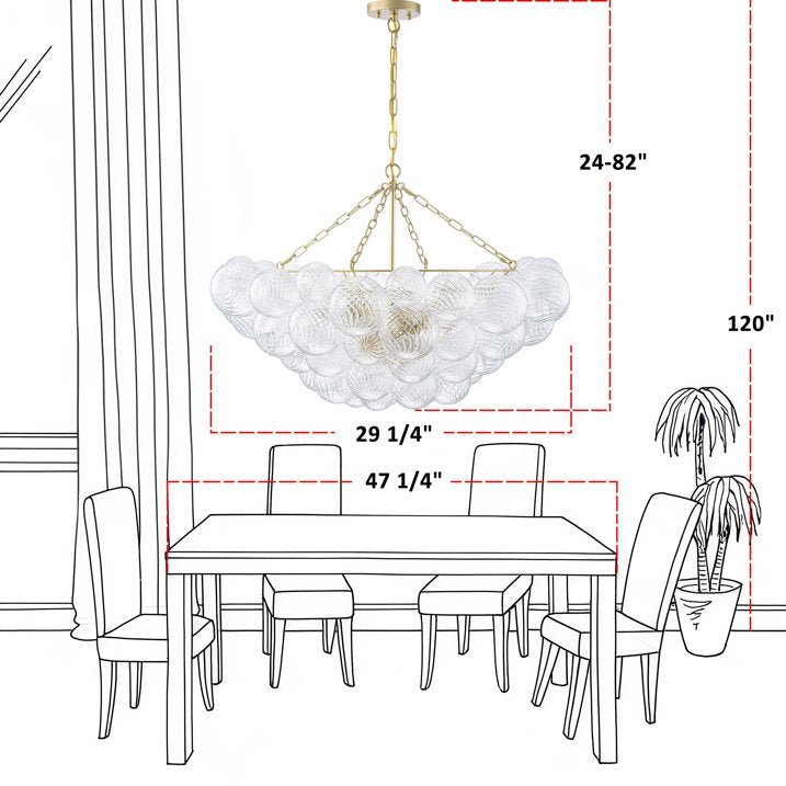 Falia Round Chandelier - Cyran Lamps