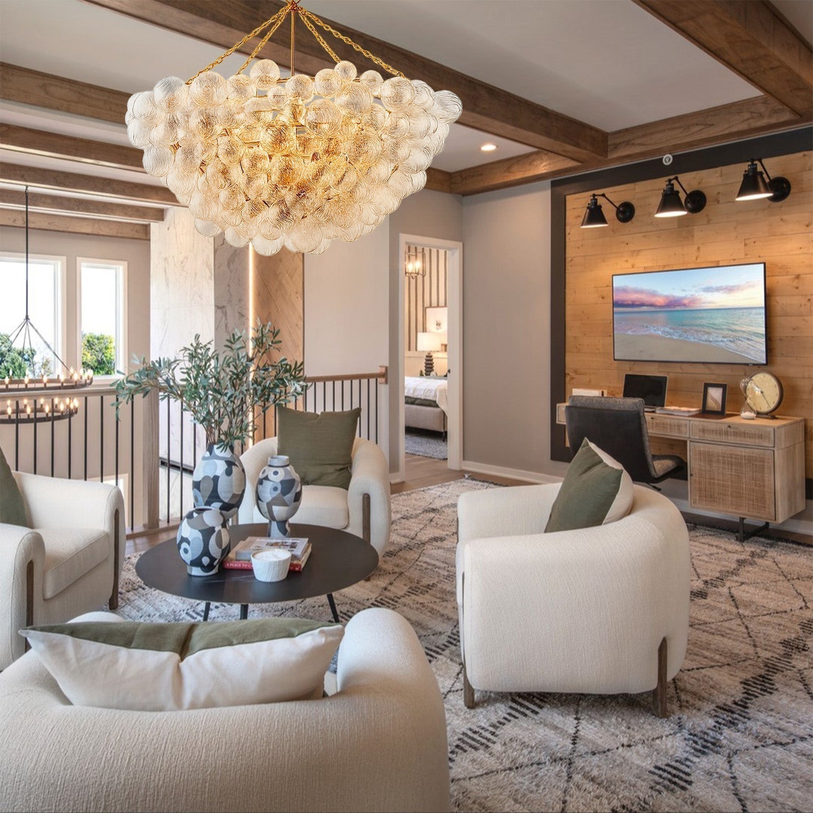 Falia Round Chandelier - Cyran Lamps
