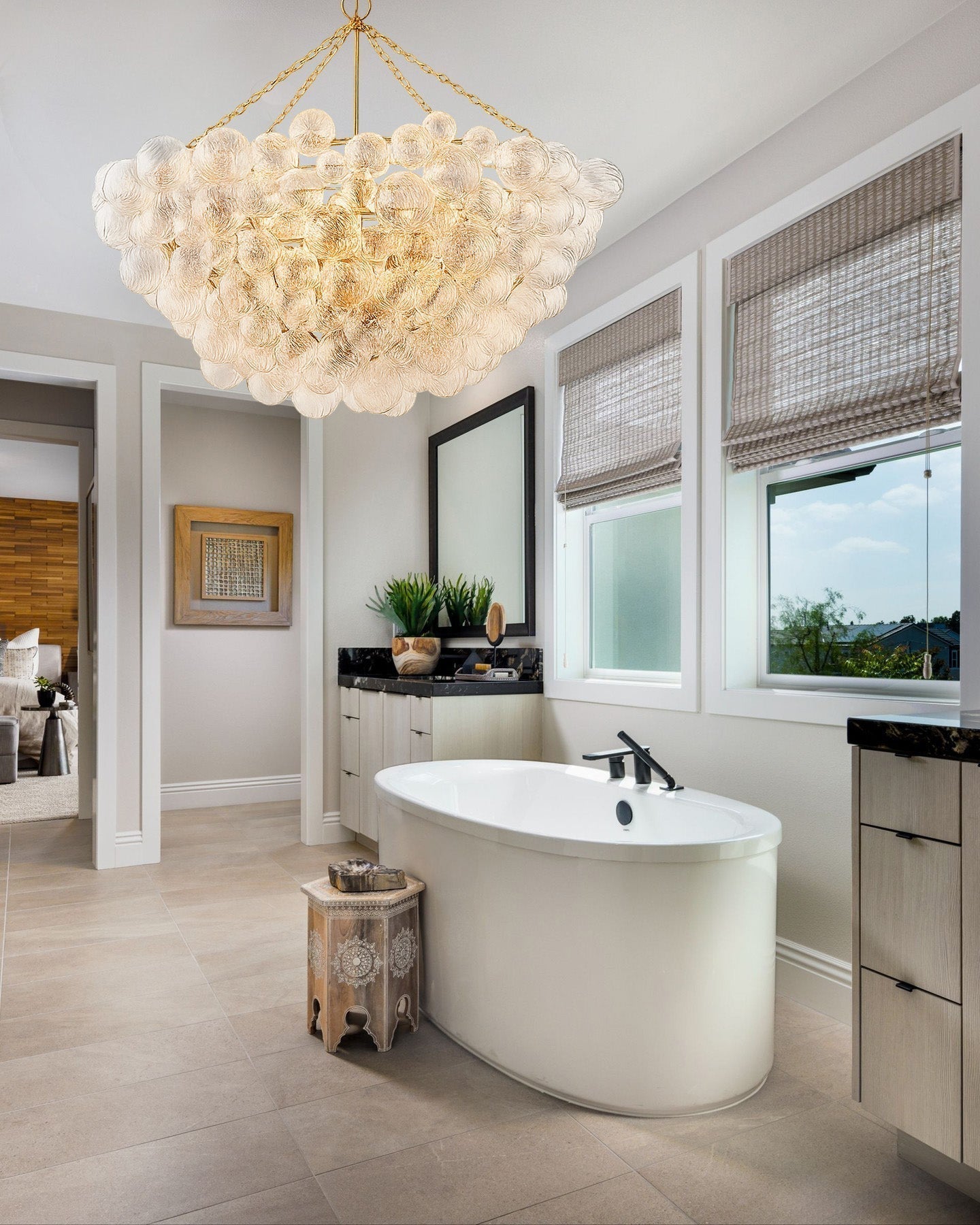 Falia Round Chandelier - Cyran Lamps