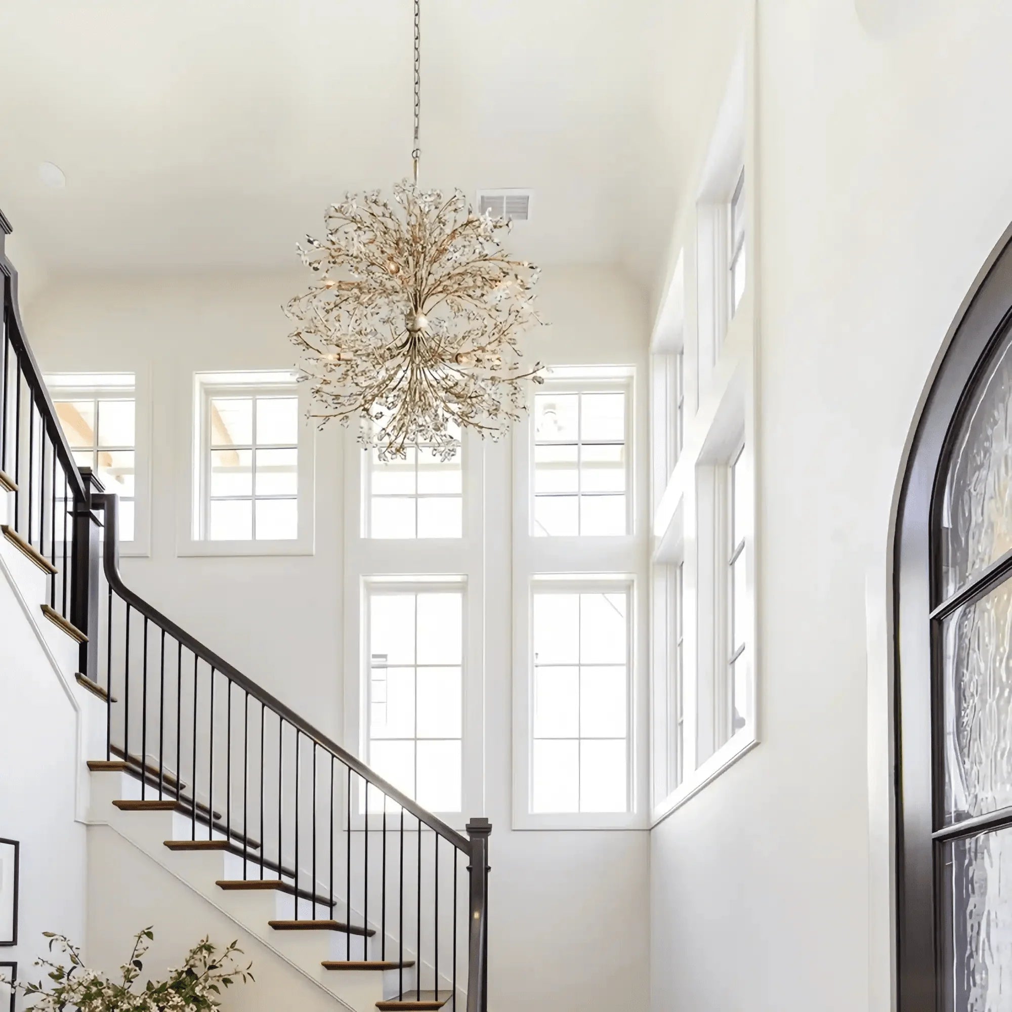 Fiore 8 - Light Round Chandelier 35" - Cyran Lamps