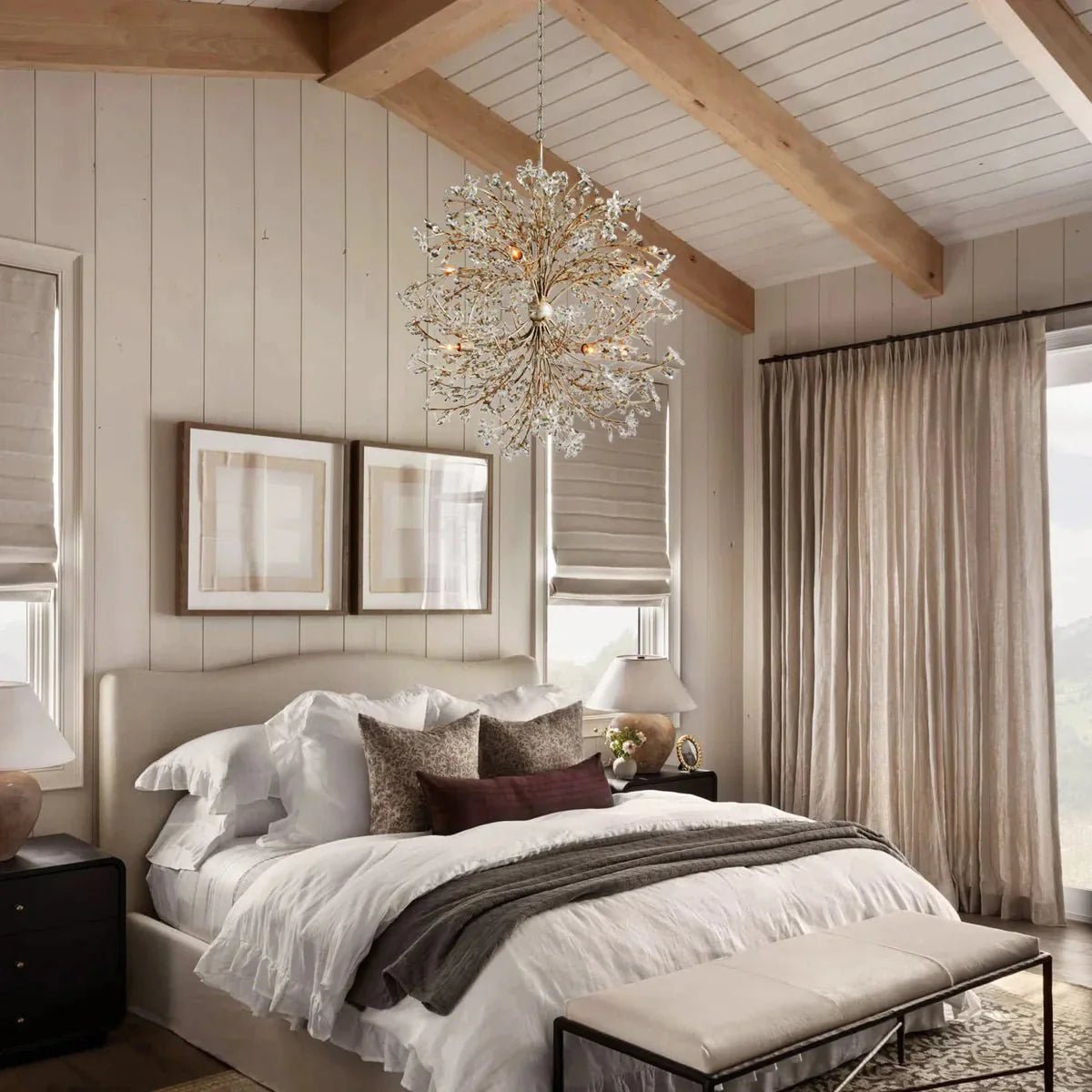 Fiore 8 - Light Round Chandelier 35" - Cyran Lamps