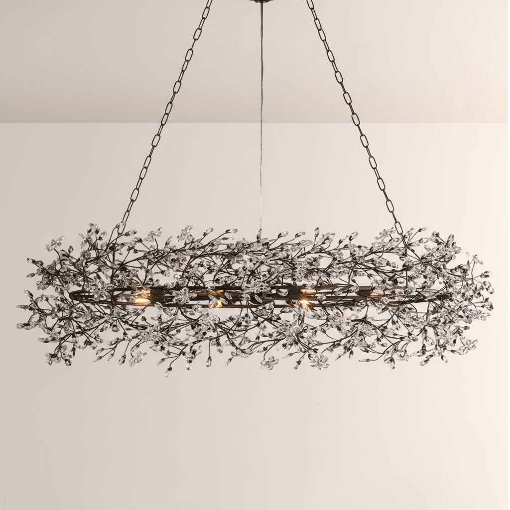 Fiore Oval Chandelier - Cyran Lamps