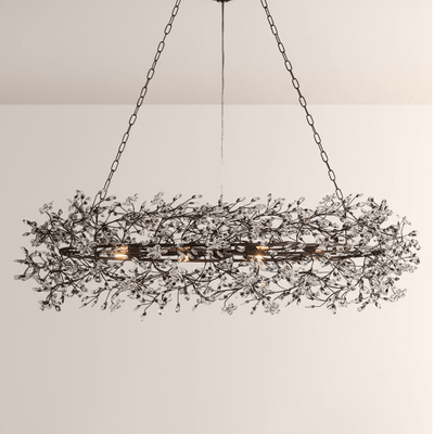 Fiore Oval Chandelier - Cyran Lamps