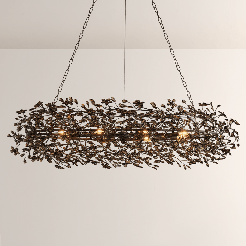 Fiore Oval Chandelier - Cyran Lamps