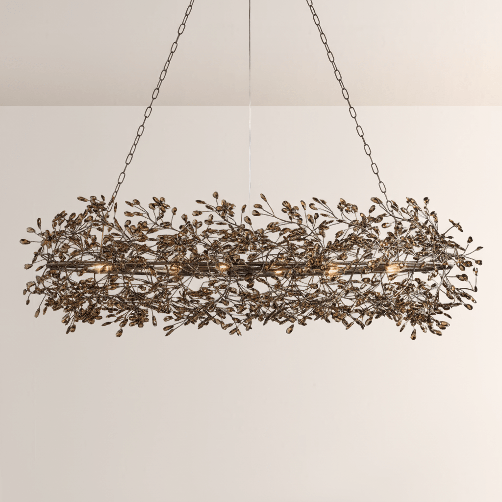 Fiore Oval Chandelier - Cyran Lamps
