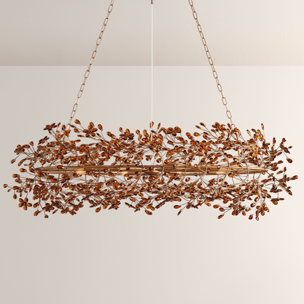 Fiore Oval Chandelier - Cyran Lamps