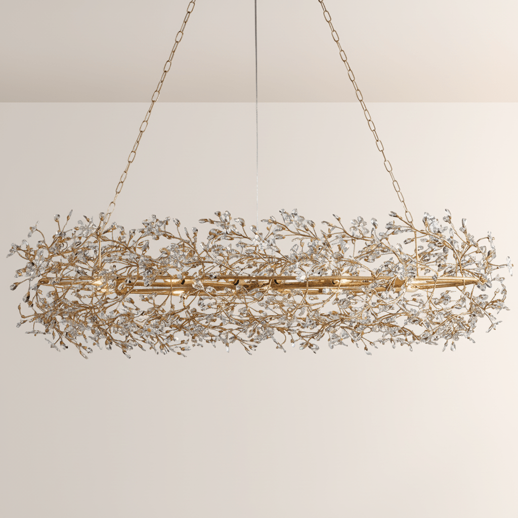 Fiore Oval Chandelier - Cyran Lamps