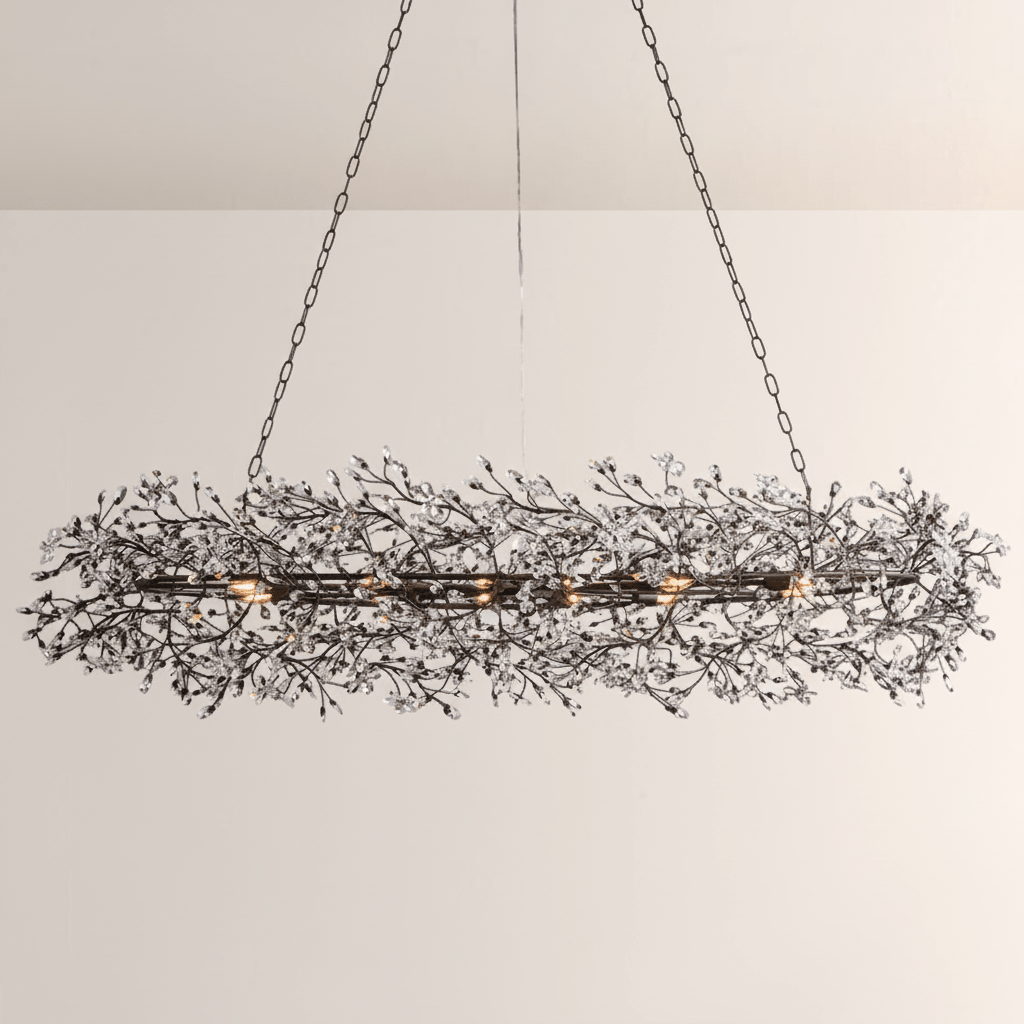 Fiore Oval Chandelier - Cyran Lamps