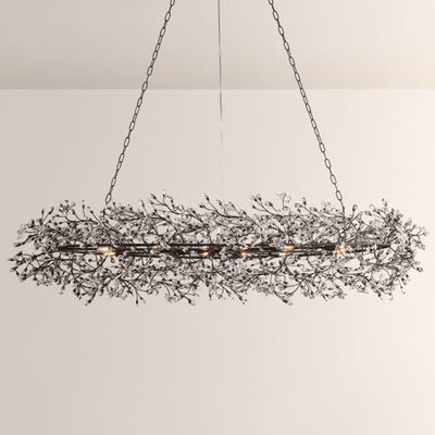Fiore Oval Chandelier - Cyran Lamps