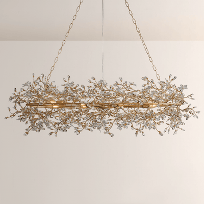 Fiore Oval Chandelier - Cyran Lamps