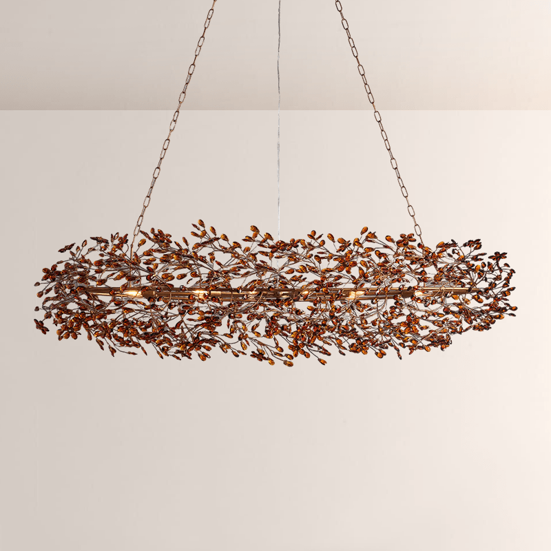 Fiore Oval Chandelier - Cyran Lamps