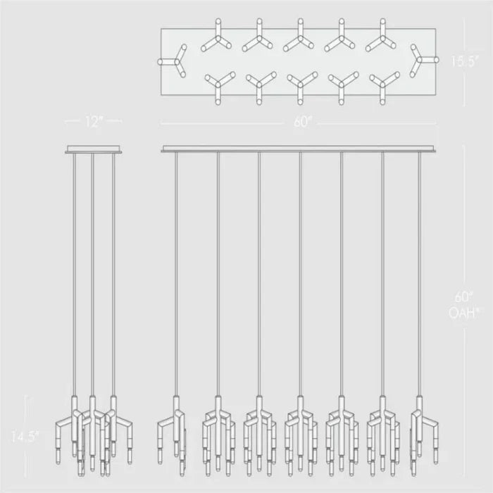 Flora Linear Chandelier
