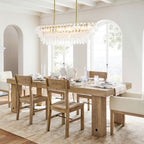 Florence Glass Linear Chandelier - Cyran Lamps