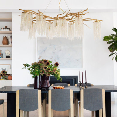Forest Dawn Brass Branch Chandelier - L 63″ x W 31.5″ x H 17.7″Dark CopperCyranlamps