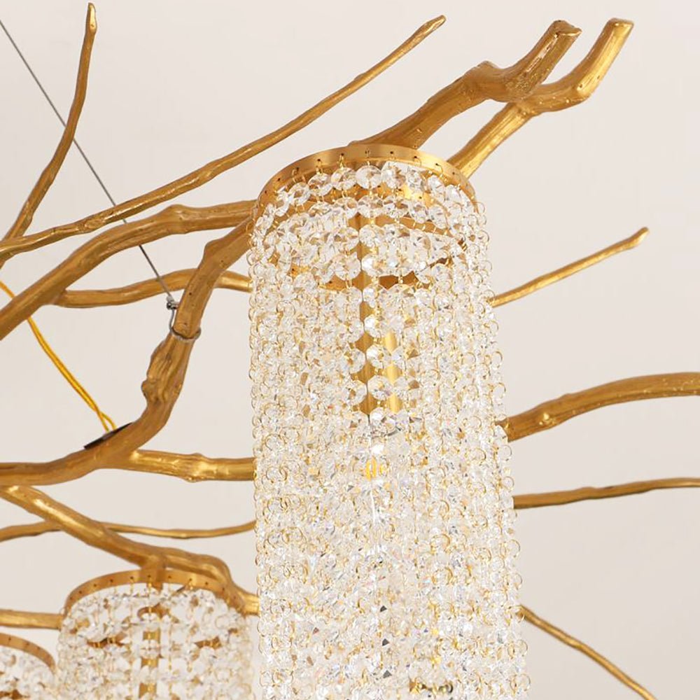 Forest Dawn Brass Branch Chandelier - L 63″ x W 31.5″ x H 17.7″Dark CopperCyranlamps