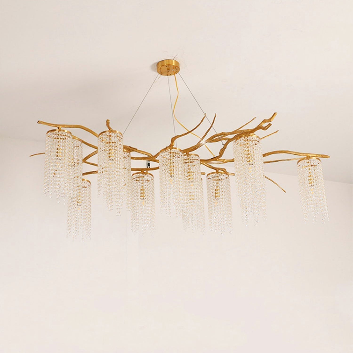 Forest Dawn Brass Branch Chandelier - L 63″ x W 31.5″ x H 17.7″Dark CopperCyranlamps