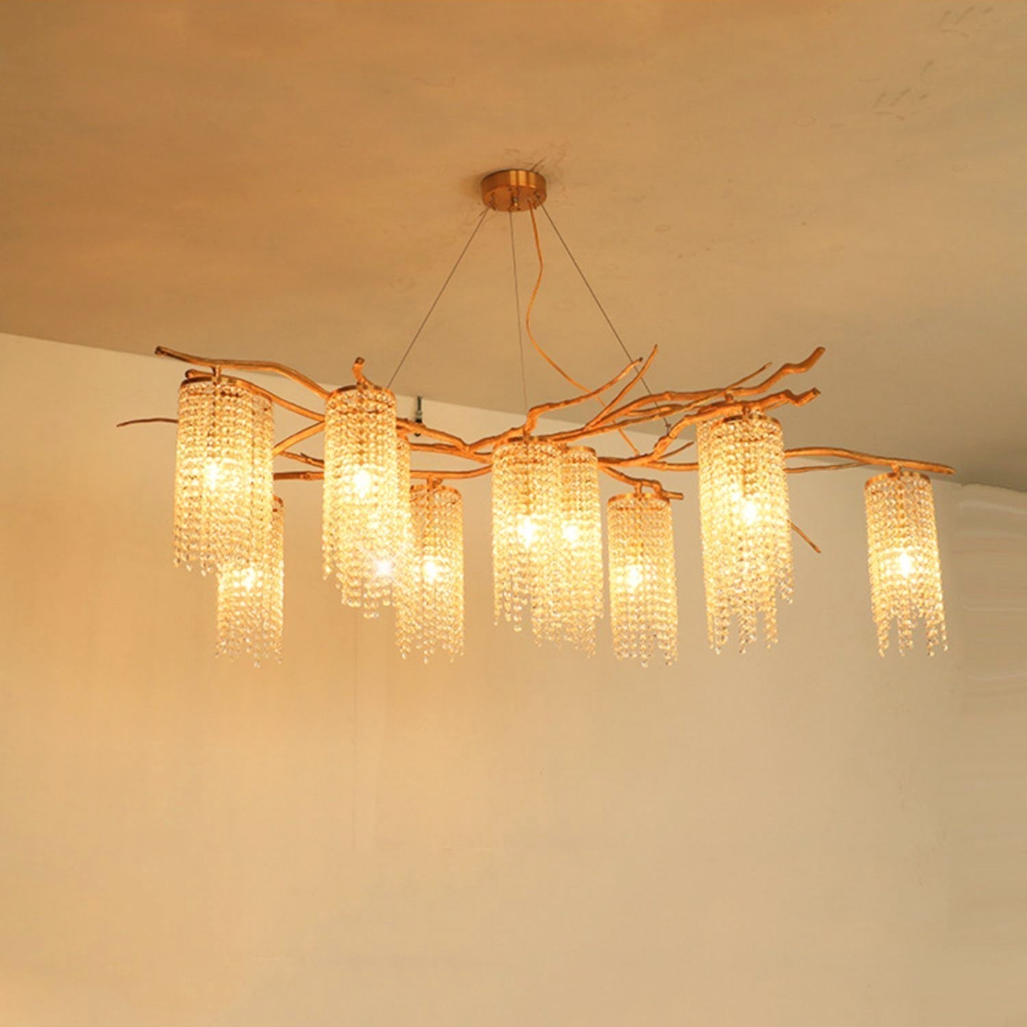 Forest Dawn Brass Branch Chandelier - L 63″ x W 31.5″ x H 17.7″Dark CopperCyranlamps