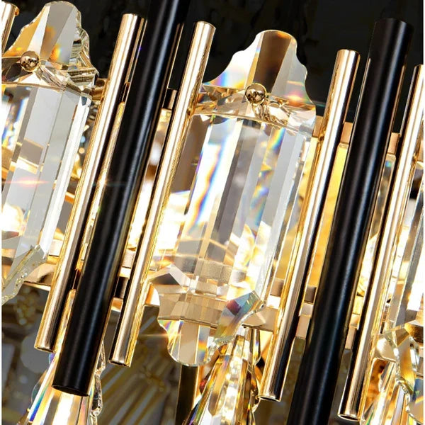 Foyer 3 Layers Extra Large Crystal Chandelier for Living Room Staircase Ceiling Lighting Fixture