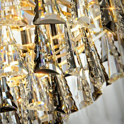 Foyer 3 Layers Extra Large Crystal Chandelier for Living Room Staircase Ceiling Lighting Fixture
