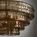 Ghiaccia Glass Round Chandelier - Cyran Lamps