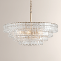 Ghiaccia Glass Round Chandelier - Cyran Lamps